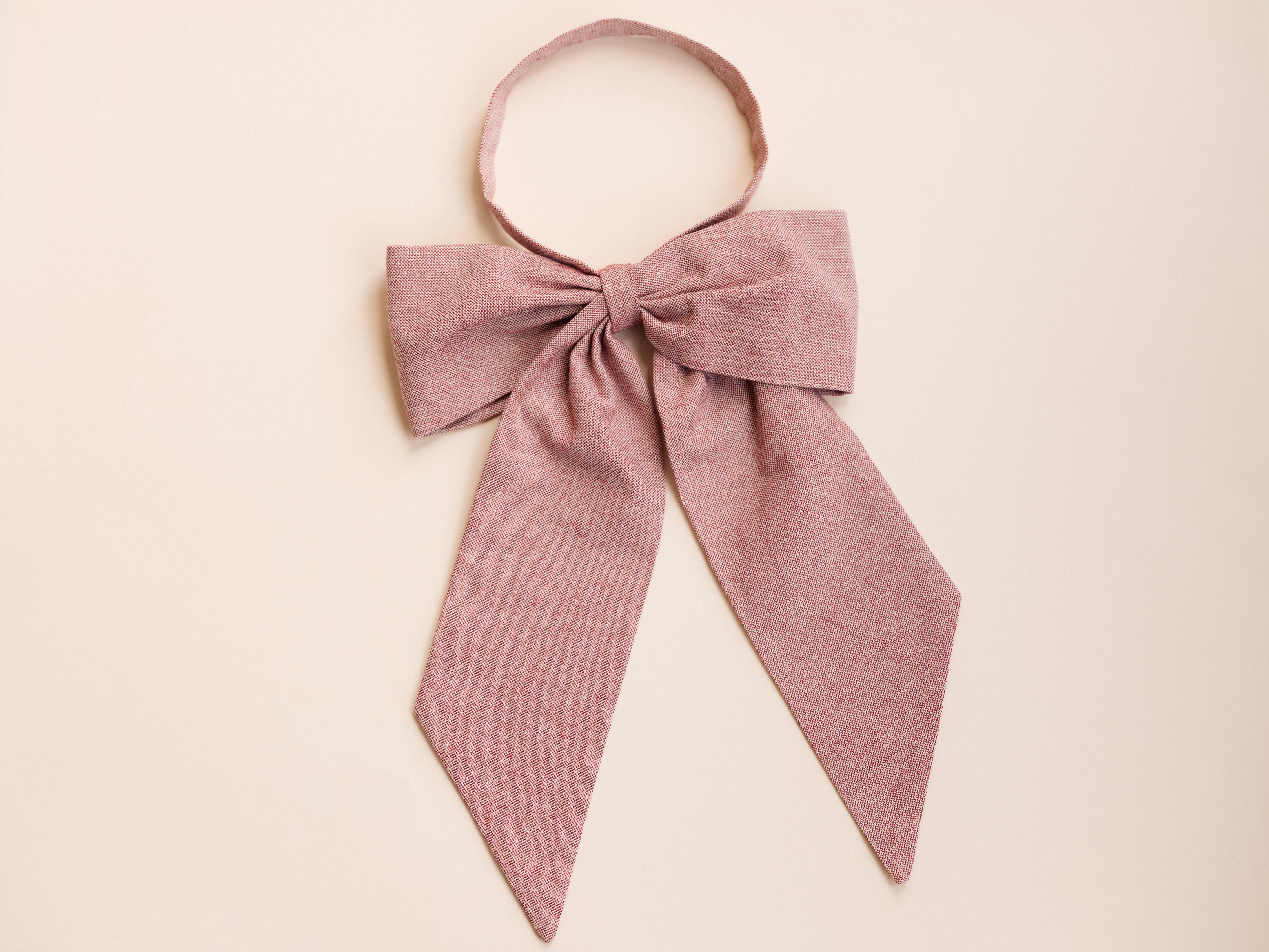 Red Fabric Bow
