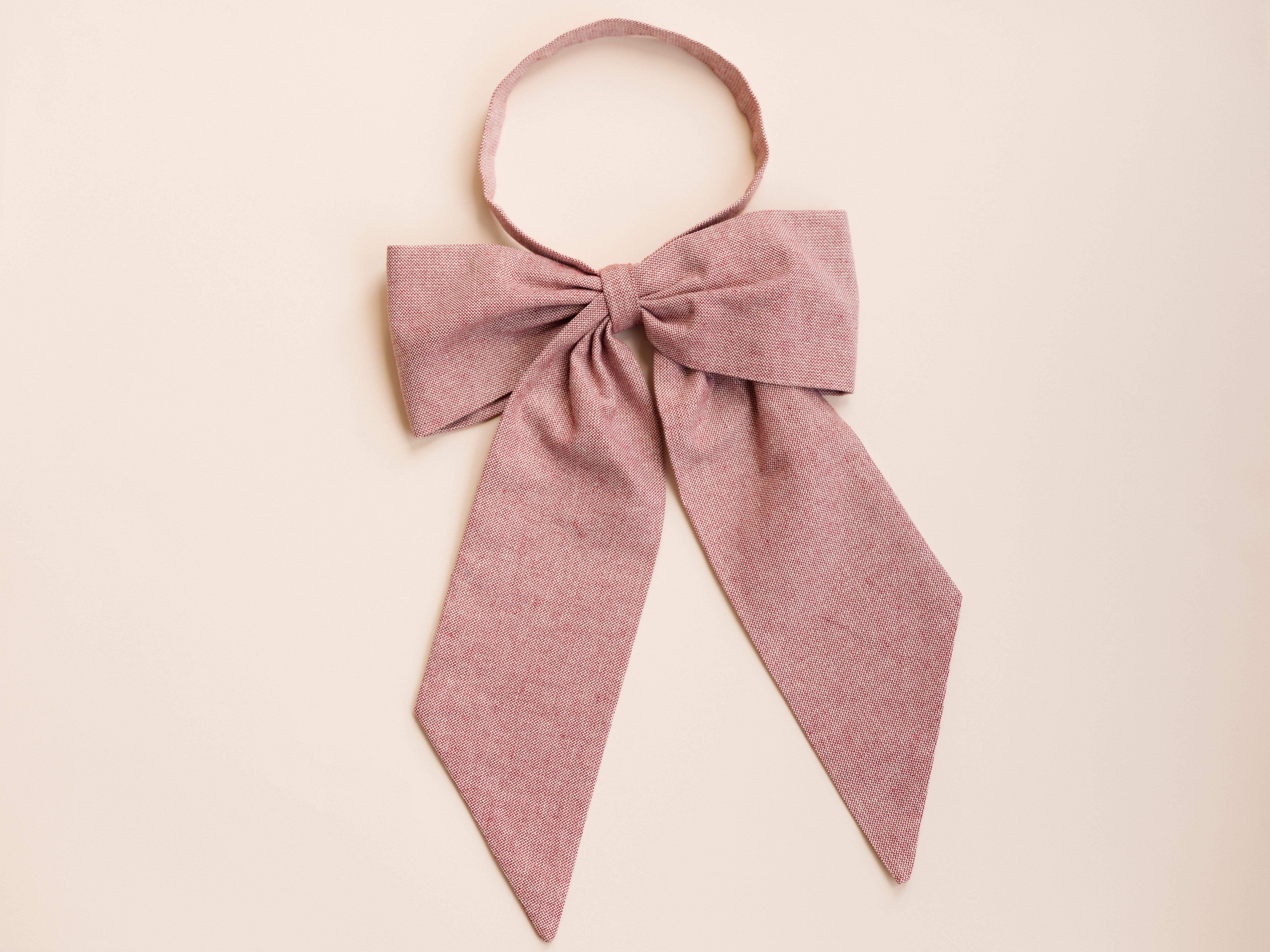 Red Fabric Bow